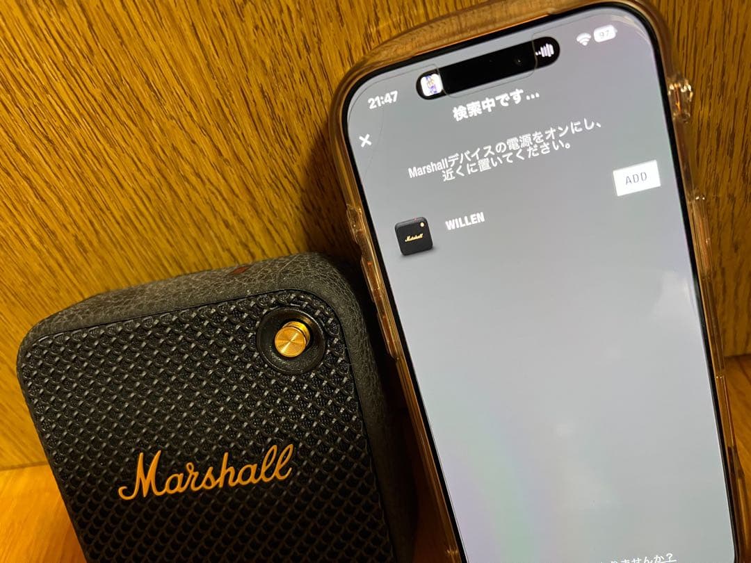 Marshall ワイヤレススピーカー Willen ブラック　ケース付き