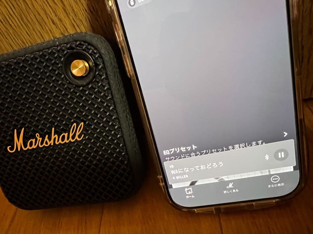 Marshall ワイヤレススピーカー Willen ブラック　ケース付き
