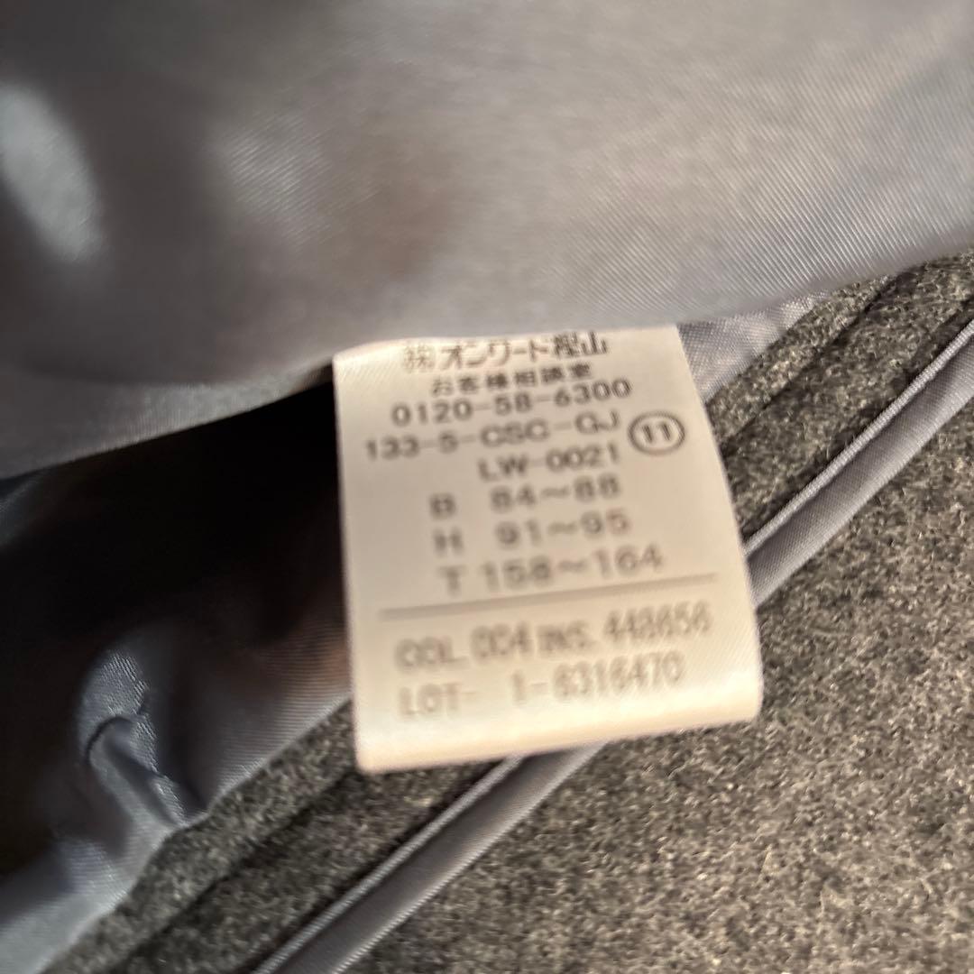 【J.PRESS】 グレー ダッフルコート フード付き