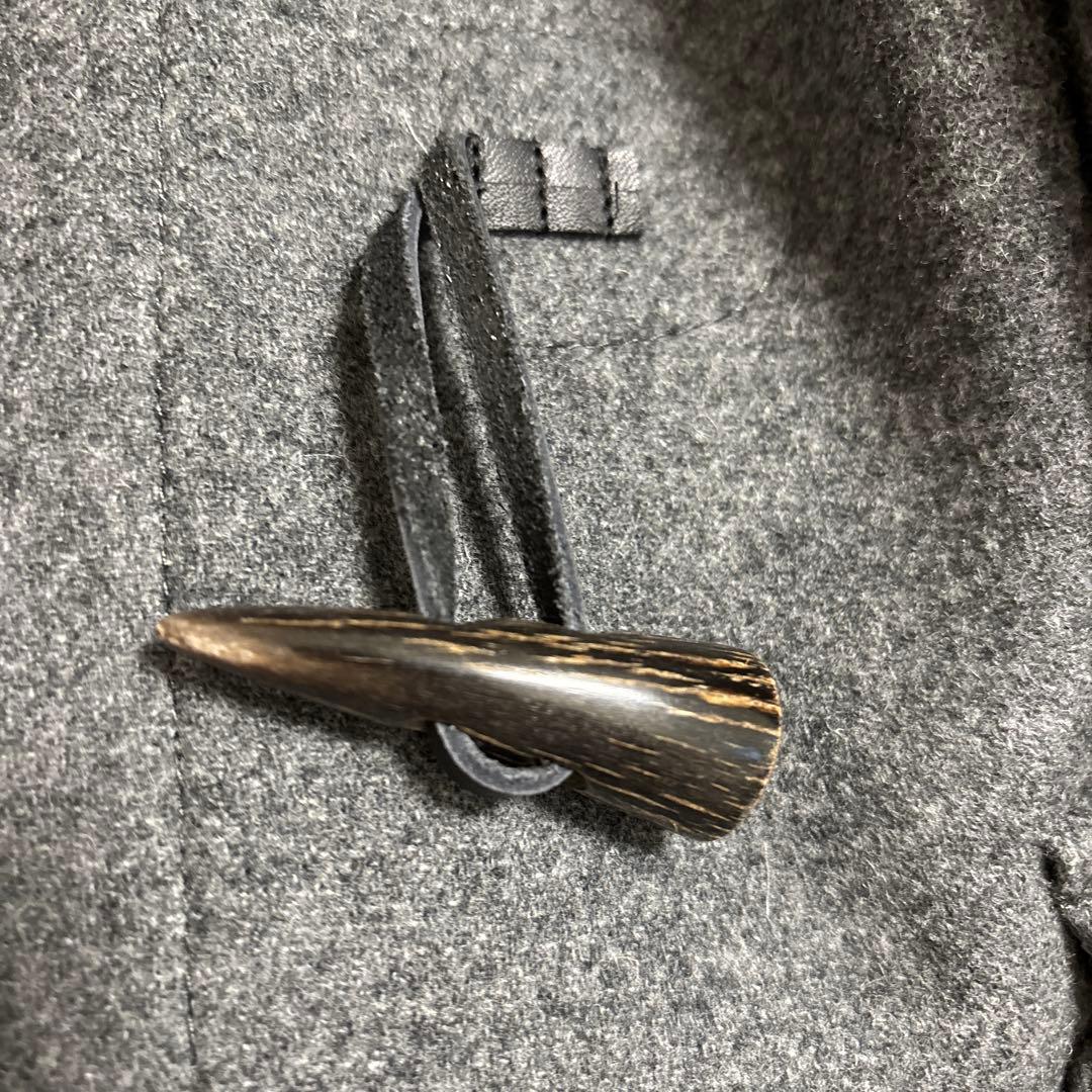 【J.PRESS】 グレー ダッフルコート フード付き