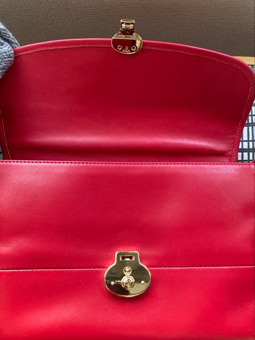 トルトアーゴ　3way フリル　バッグ　ポシェット　ショルダー　赤