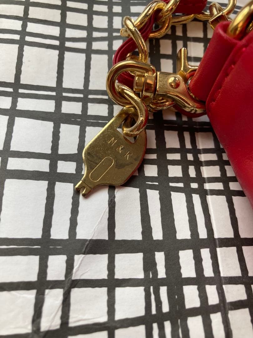 トルトアーゴ　3way フリル　バッグ　ポシェット　ショルダー　赤