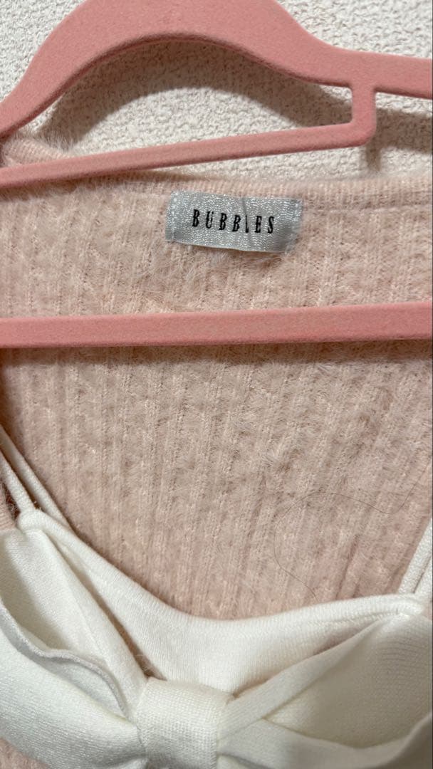 BUBBLES　バブルス　リボンニットアンサンブル