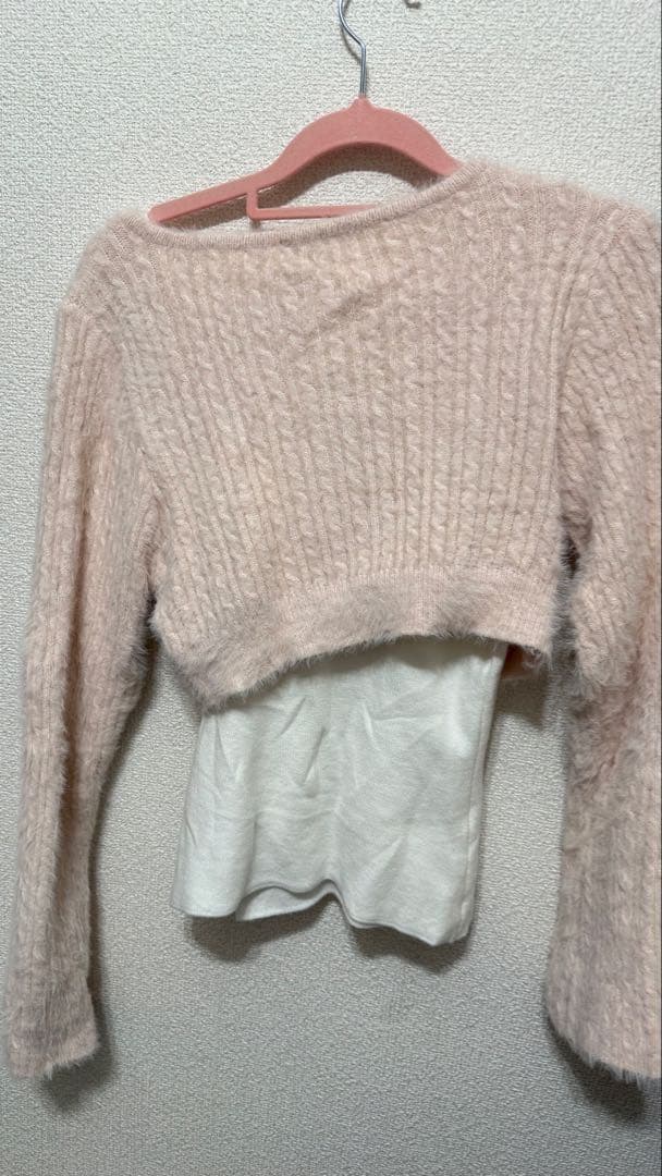 BUBBLES　バブルス　リボンニットアンサンブル