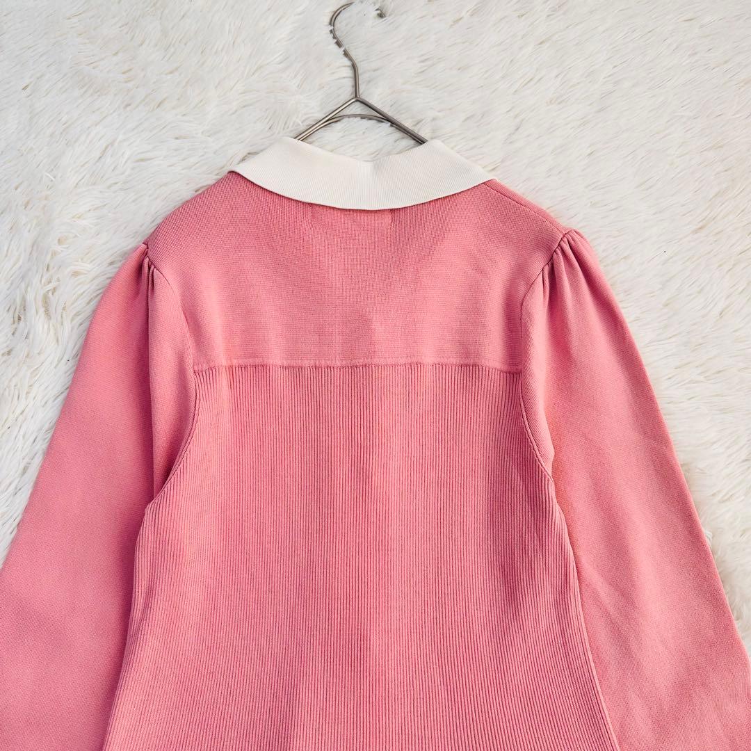 新品 22AW スーパービューティー Aライン ワンピース カーディガン パール