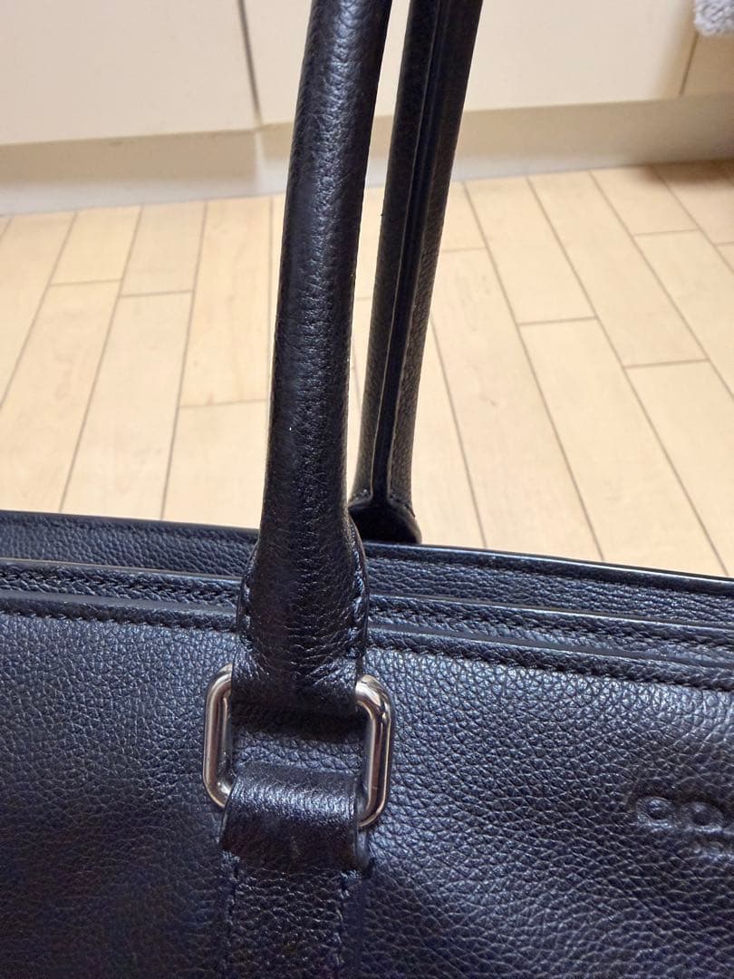 メル友　COACHブラックトートバッグ C2841