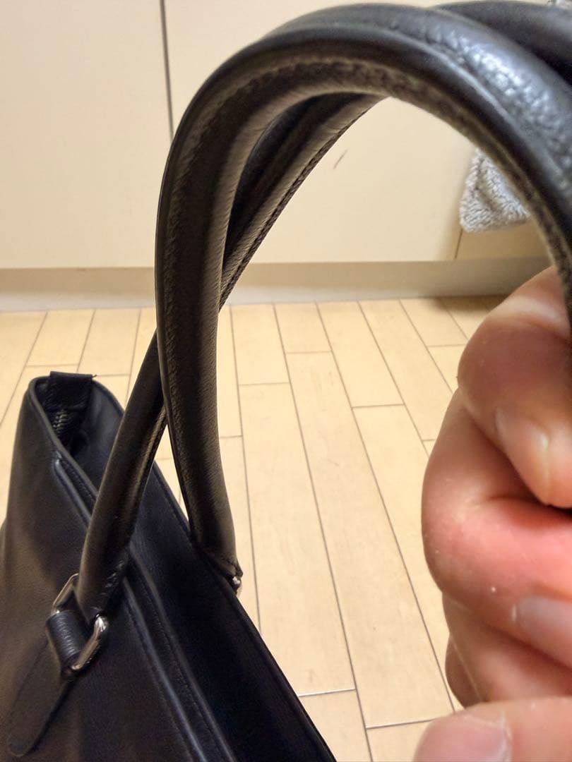 メル友　COACHブラックトートバッグ C2841