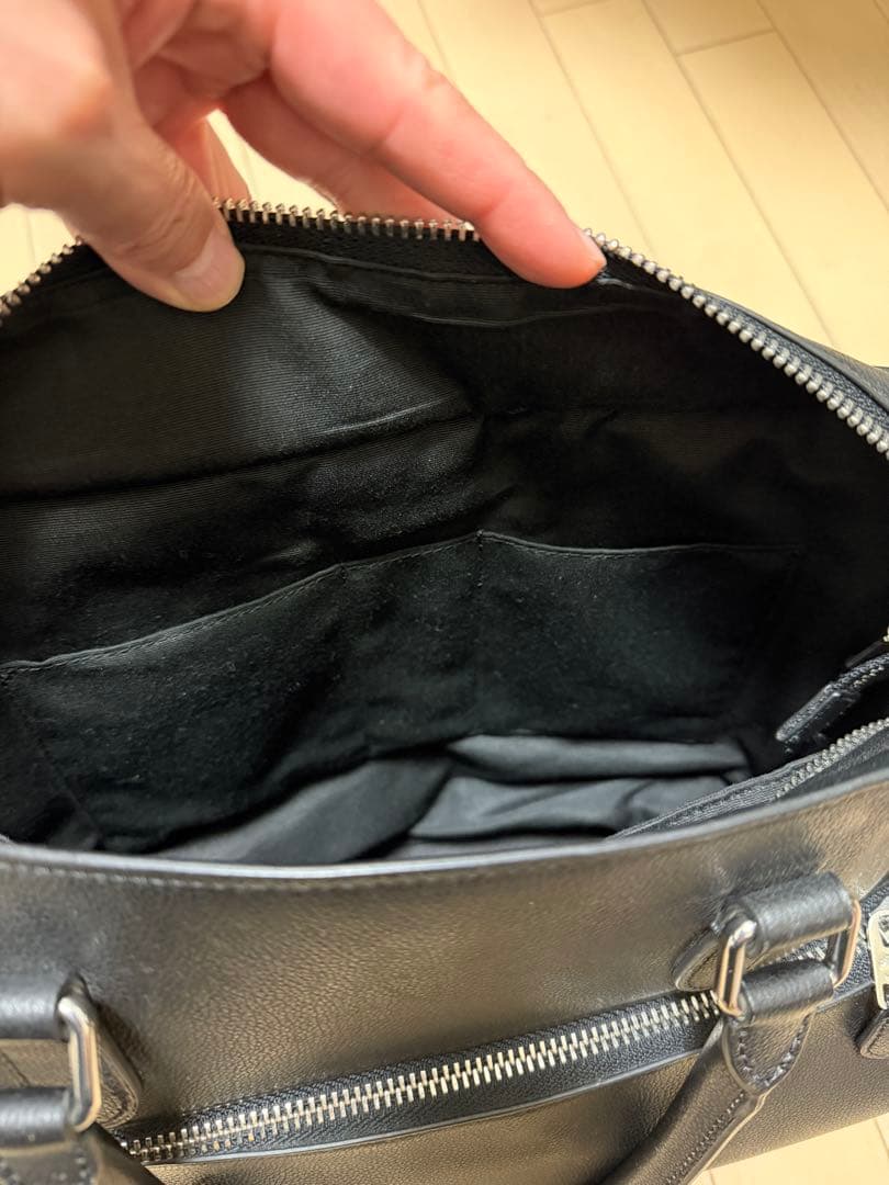 メル友　COACHブラックトートバッグ C2841