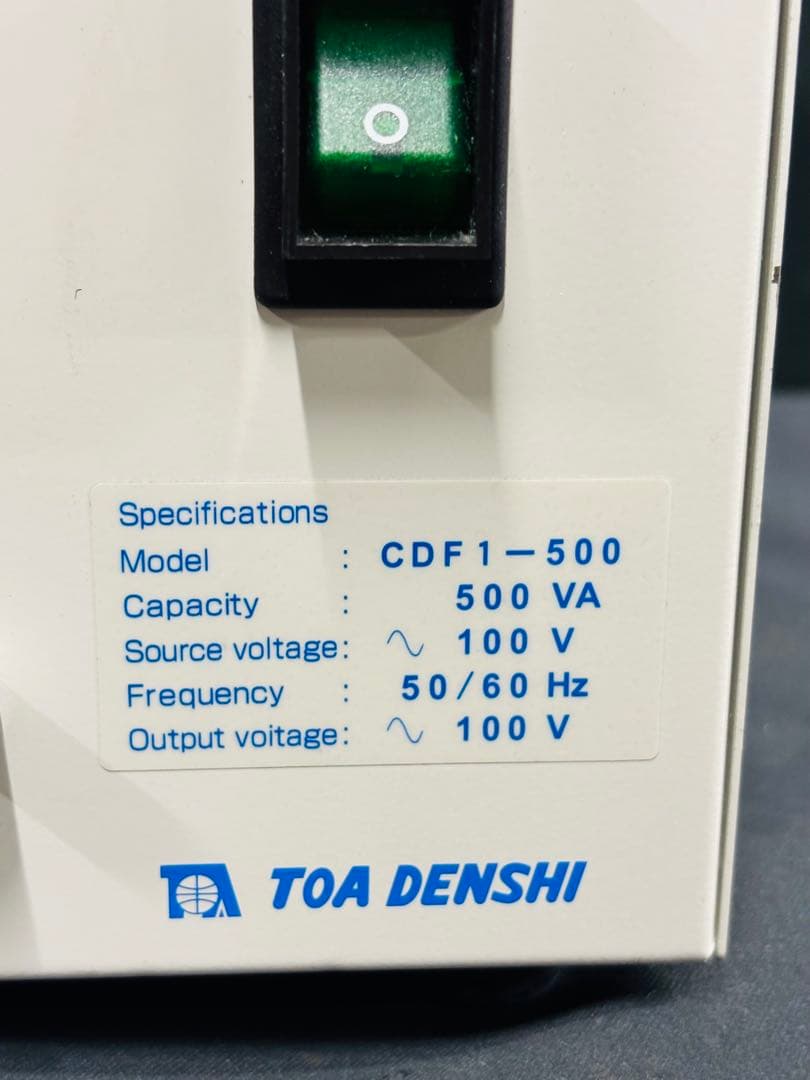 Z*Z様 東亜電子 CDF1-500 アイソレーショントランス 変圧器 TOA