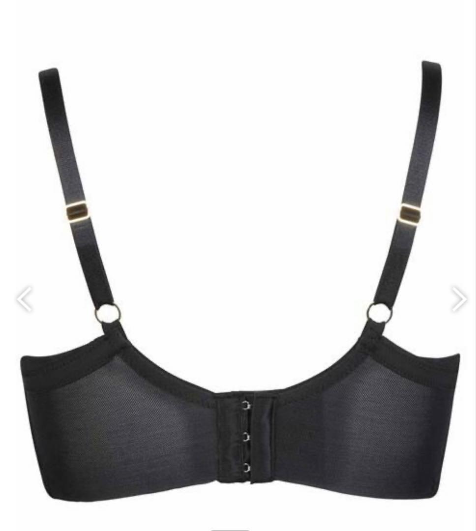 新品タグ付☆ ワコール 補正下着 C70 高補整ミドリフ丈ブラ ブラック