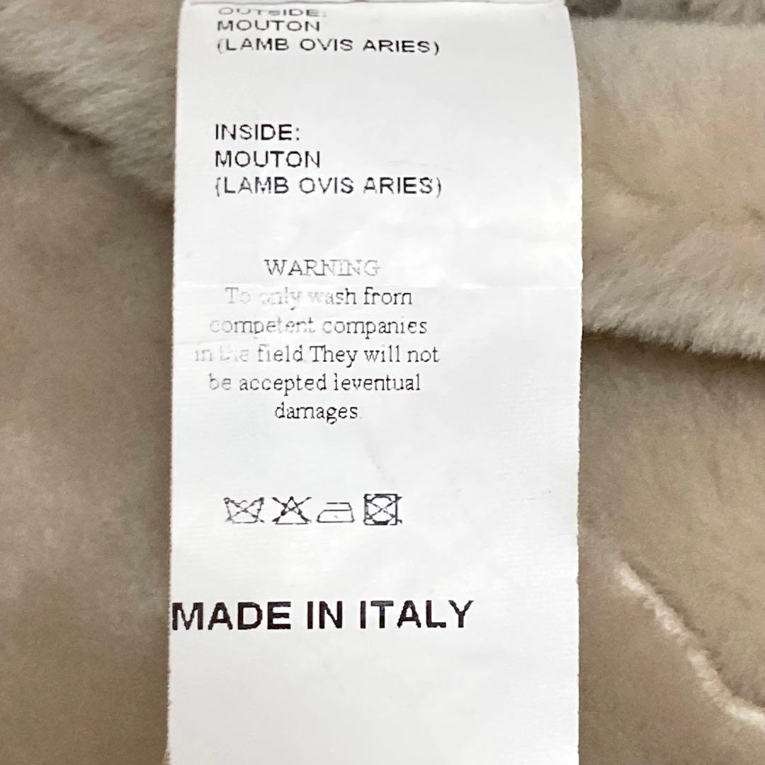 【EMMETI】リアルムートン ダッフルコート イタリア製 ４０サイズ