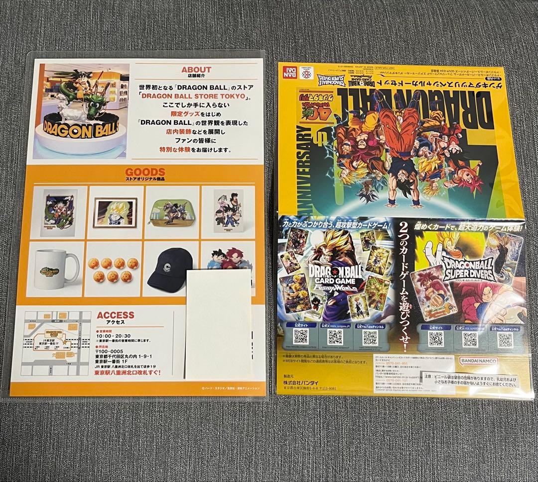 ドラゴンボール ゲンキダマツリ 来場者特典 特派員クリアファイル おまけ付