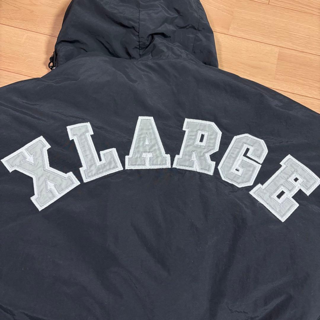 X-LARGE エクストララージ　フード付きジャケット ブラック　黒　Mサイズ