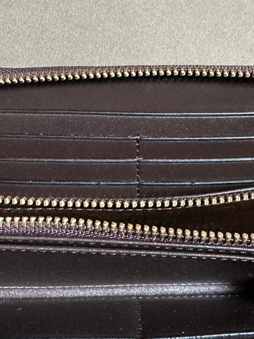 ウォレットコムデギャルソン ロングクラシックウォレット 長財布 茶色 新品 本物