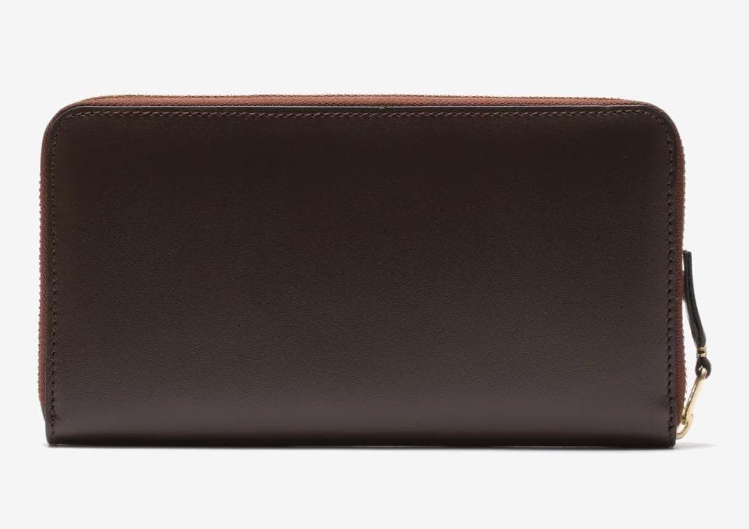 ウォレットコムデギャルソン ロングクラシックウォレット 長財布 茶色 新品 本物