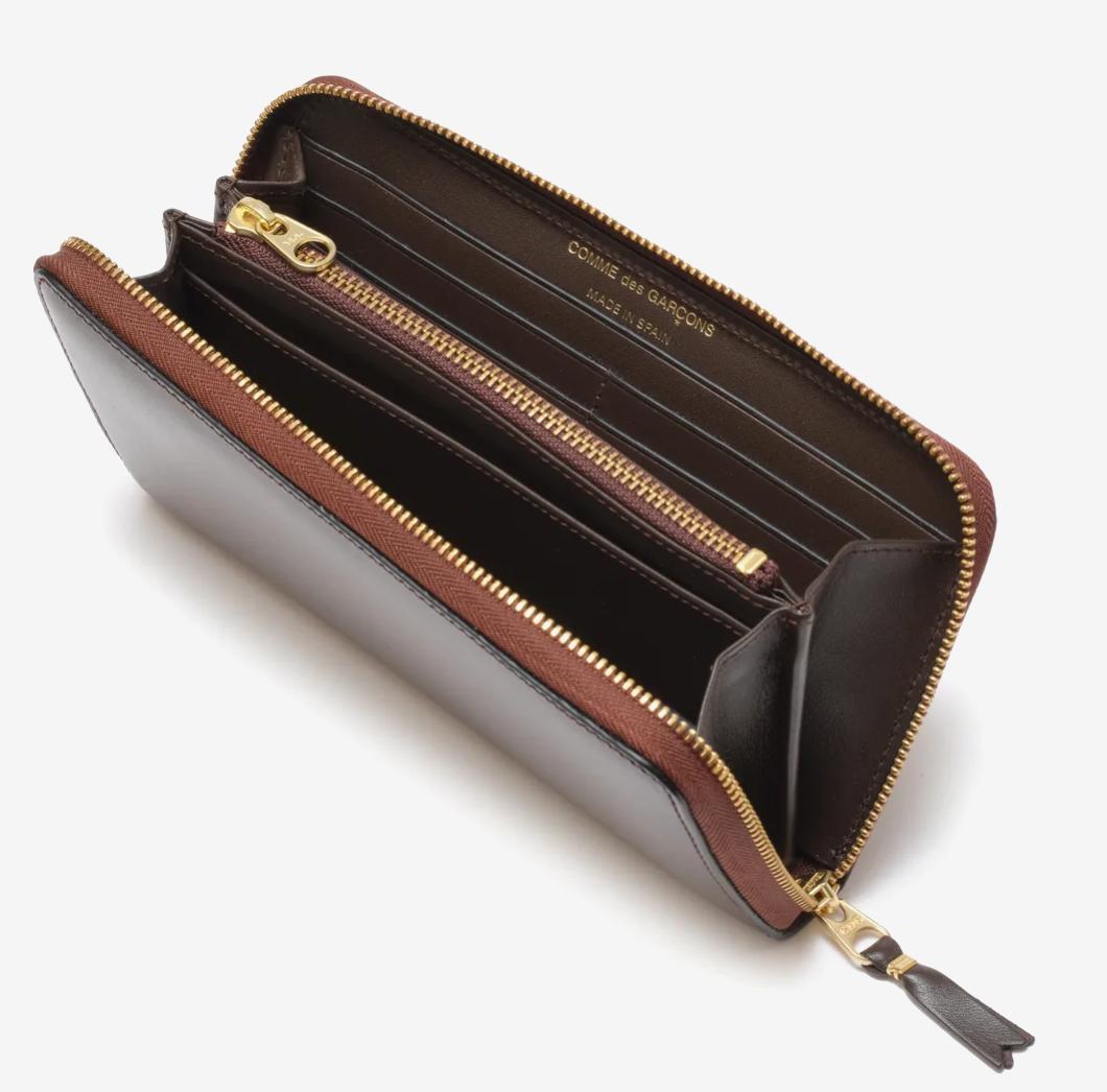 ウォレットコムデギャルソン ロングクラシックウォレット 長財布 茶色 新品 本物