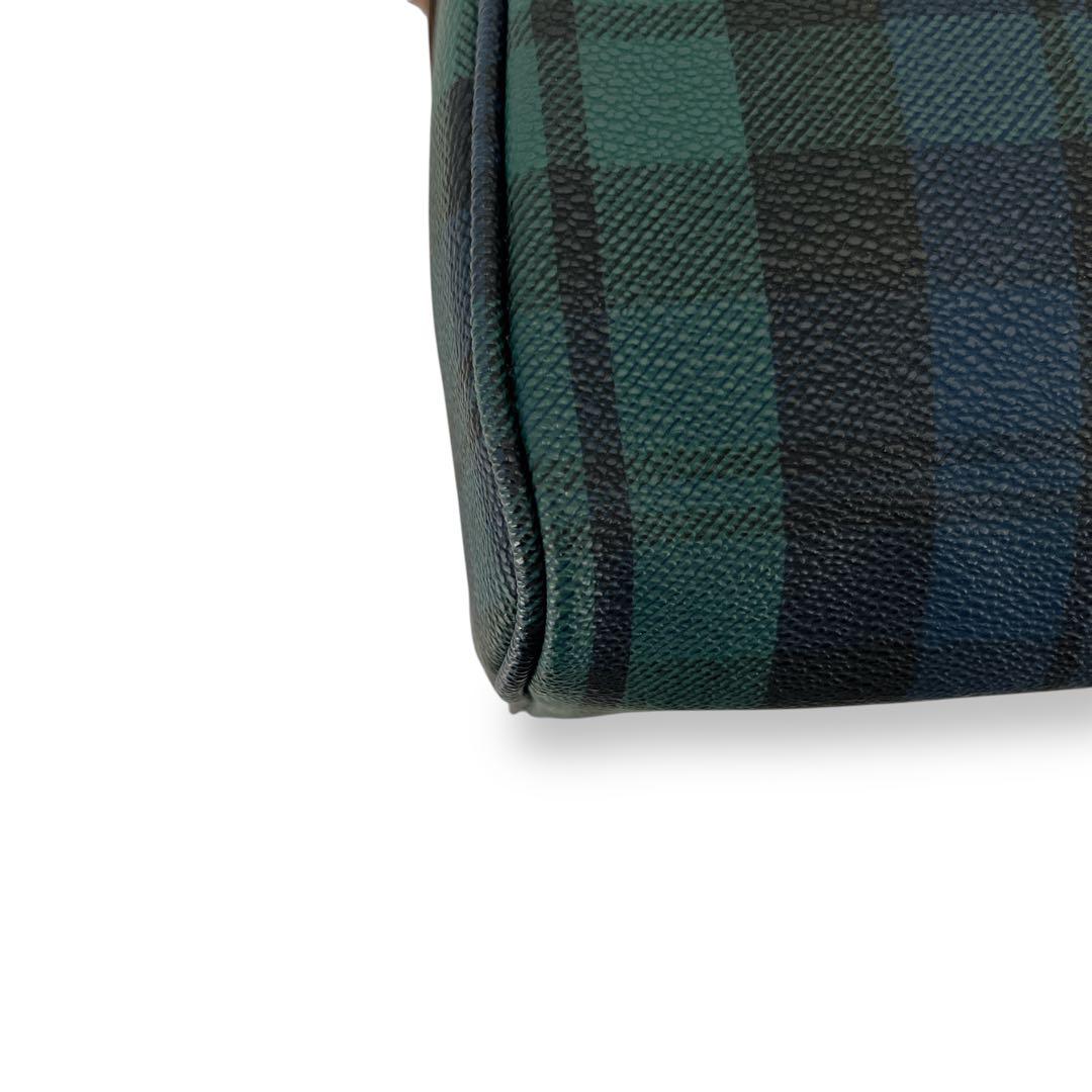 美品　オールド　ポロラルフローレン　ミニボストン　ハンドバッグ　チェック柄　緑