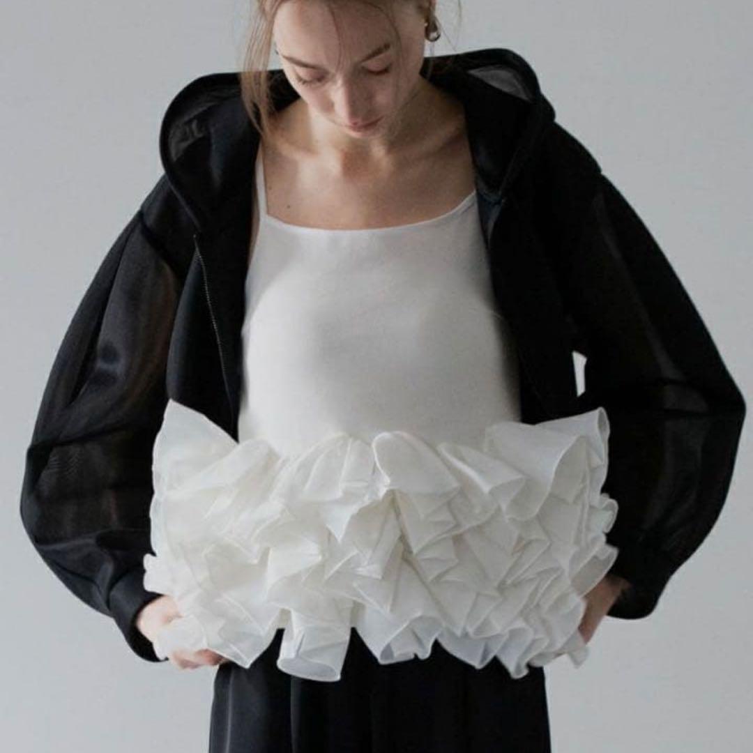 美品MaisondeDolce　blossom cami　キャミソールFホワイト