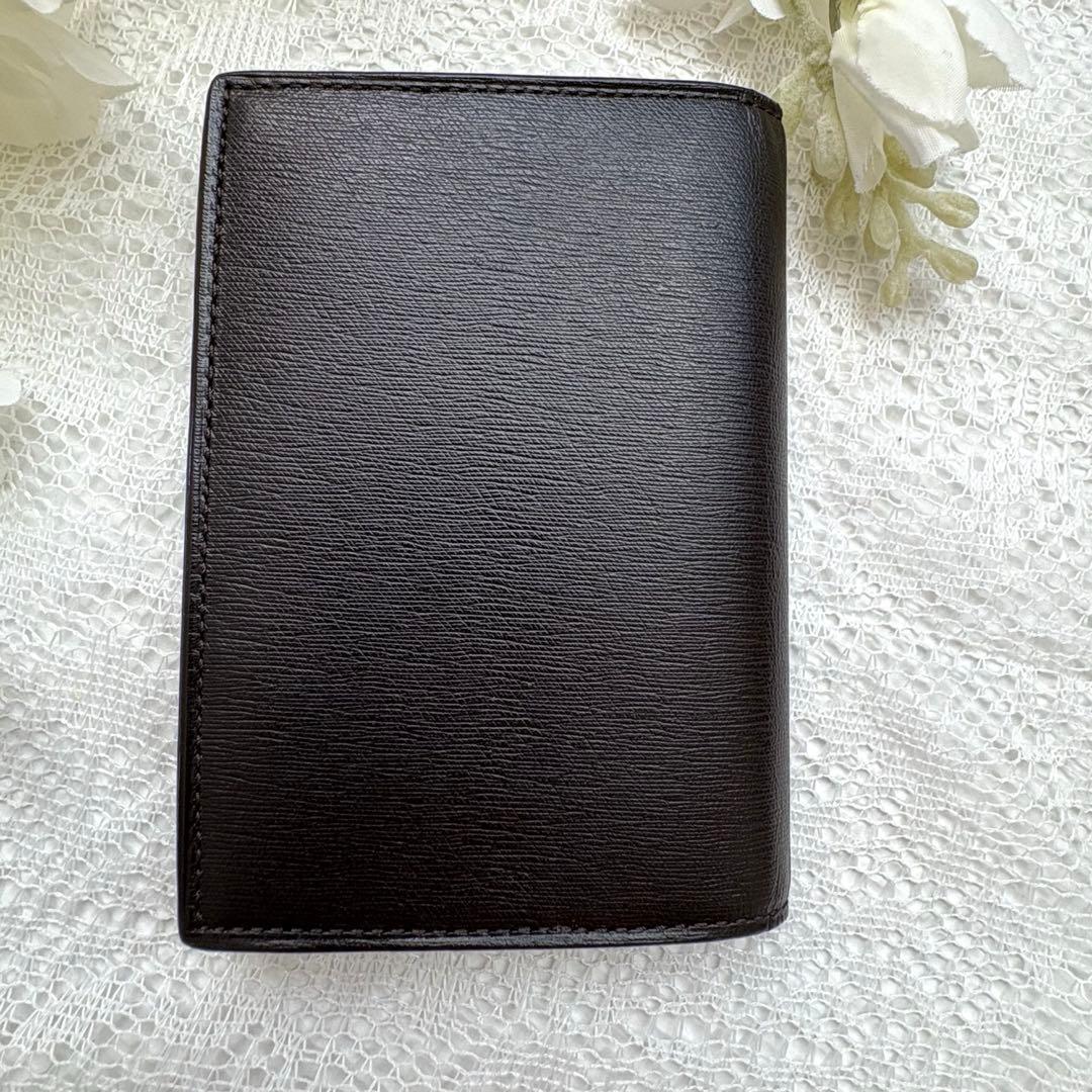 【名刺入れ】dunhill 黒 レザー カードケース メンズ