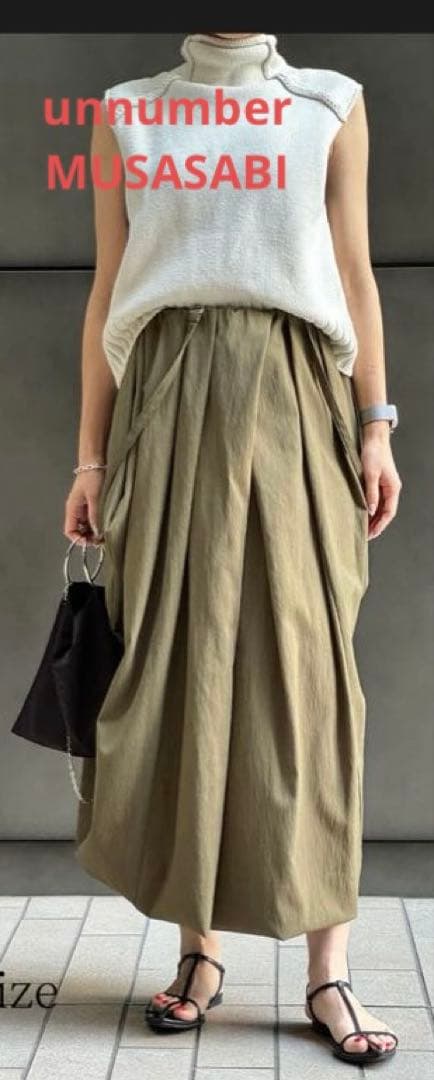 アンナンバーunnumber【MUSASABI】ボリュームスカートenfold