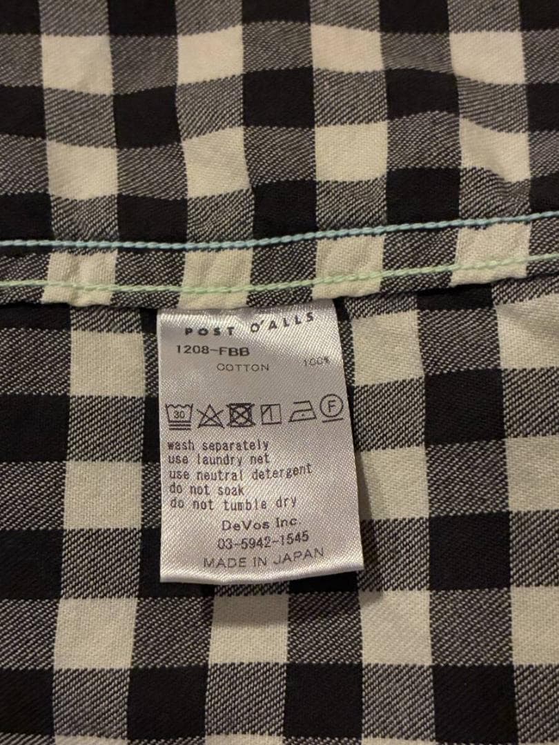 23FW ポストオーバーオールズ New Shirt POST OVERALLS