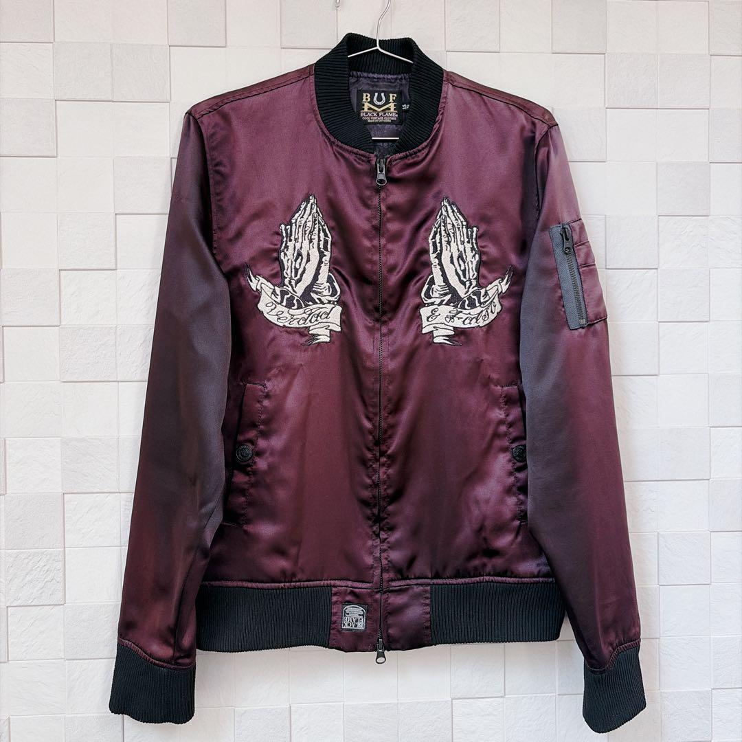 【レア】BLACKFLAME ブラックフレイム マリアスカジャン MA-1 M