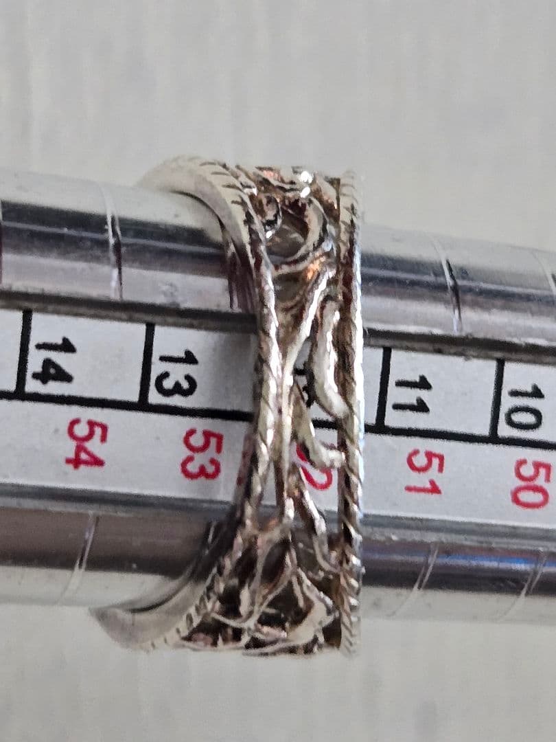 アガット　透かしモチーフリング 12号