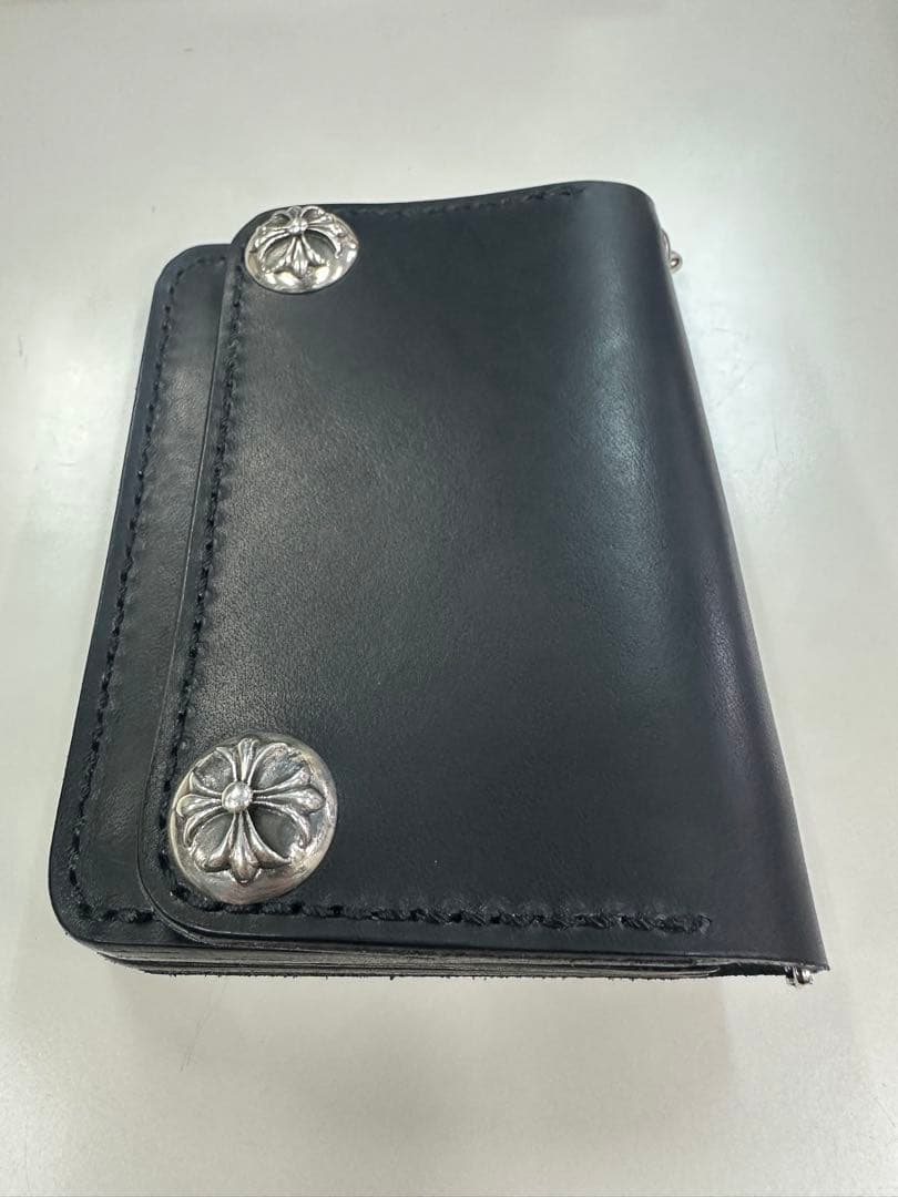 ショート　トラッカーウォレット　シルバー925 クロスボール　ブルガロ