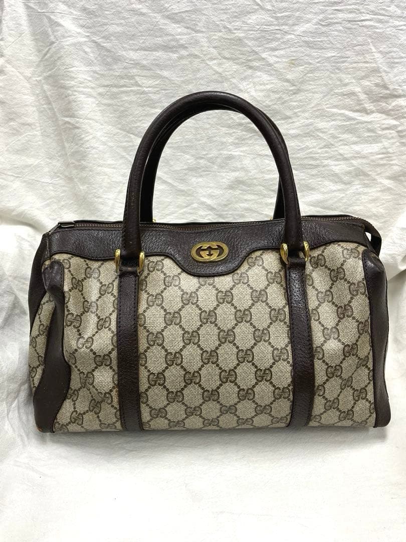 GUCCI PVC ハンドバッグ ヴィンテージ　オールドグッチ ボストン