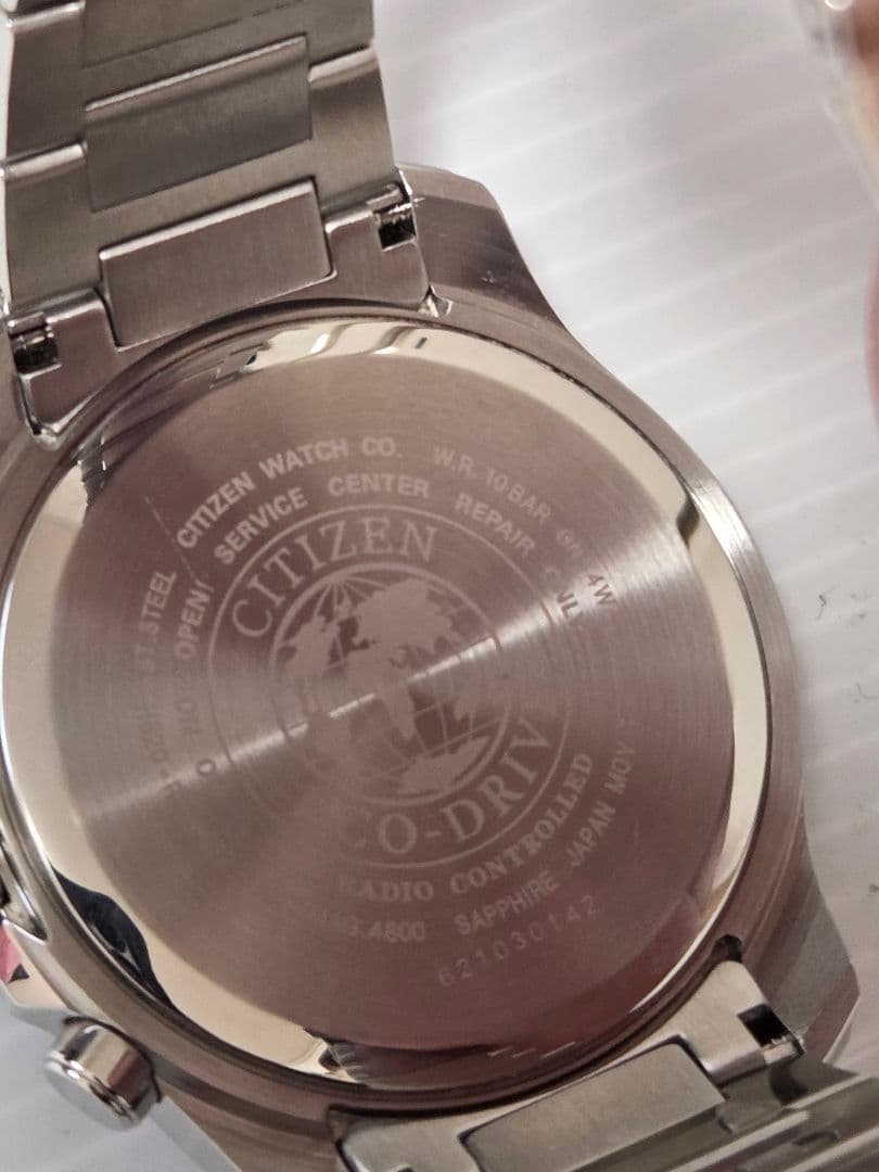 CITIZEN エコドライブ　電波ソーラー ワールドタイム　クロノグラフ腕時計