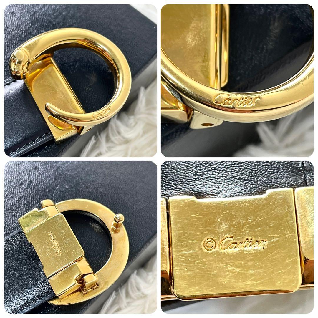 カルティエ　Cartier パンテール　レディース　ベルト　ブラック　黒