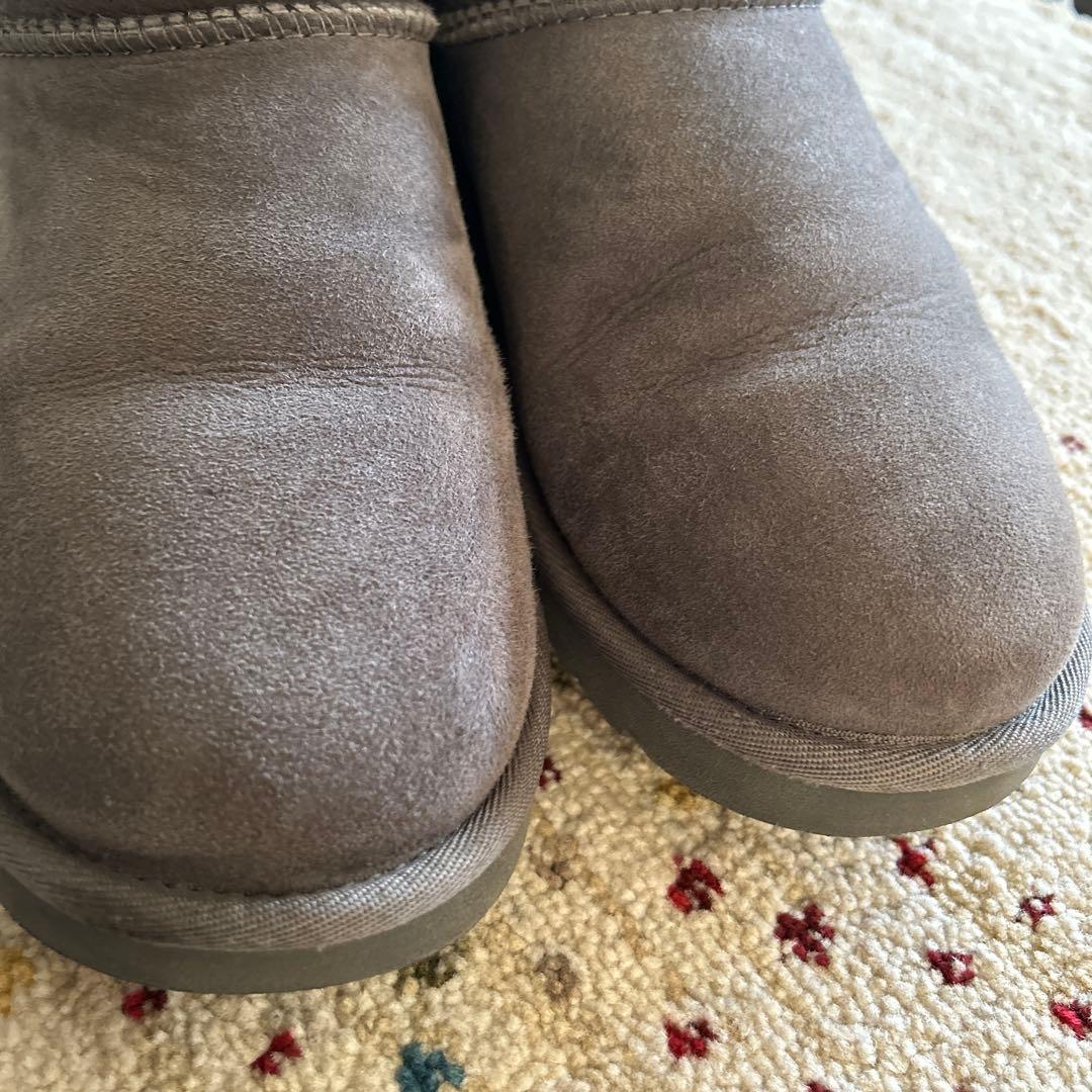 UGG シープスキンブーツ クラシックウルトラミニ グレー 25cm