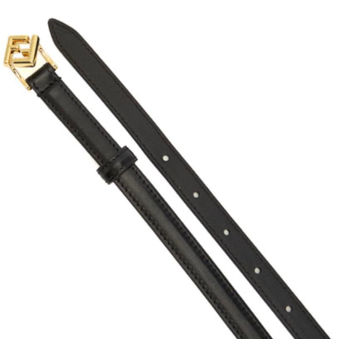FENDI 黒 レザー ベルト 2025SS