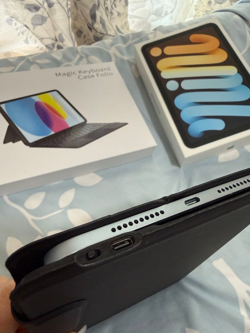 iPad mini 256GB A17Pro ブルー＋キーボード付