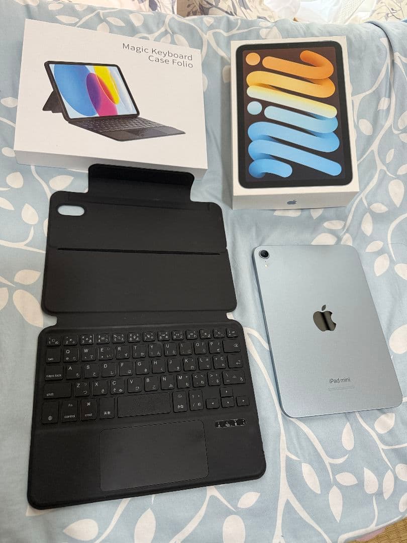 iPad mini 256GB A17Pro ブルー＋キーボード付