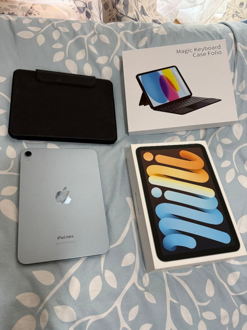 iPad mini 256GB A17Pro ブルー＋キーボード付