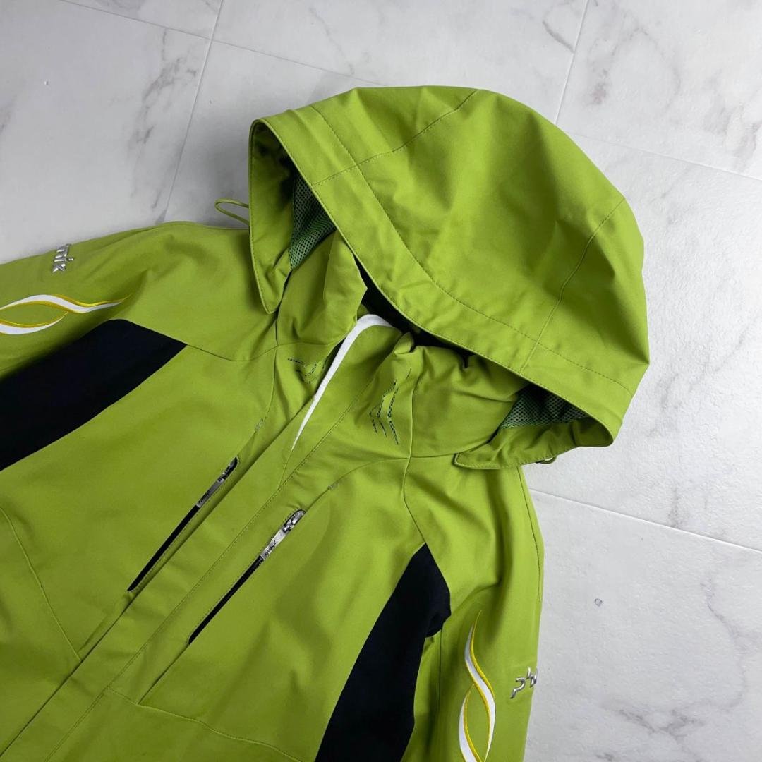 美品 phenix スキーウェア上下 ダイジェナイトサーモ 黄緑 M *YC4