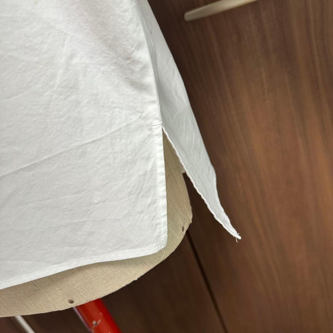 TOUJOURS トゥジュー フリル ホワイト 長袖シャツ S