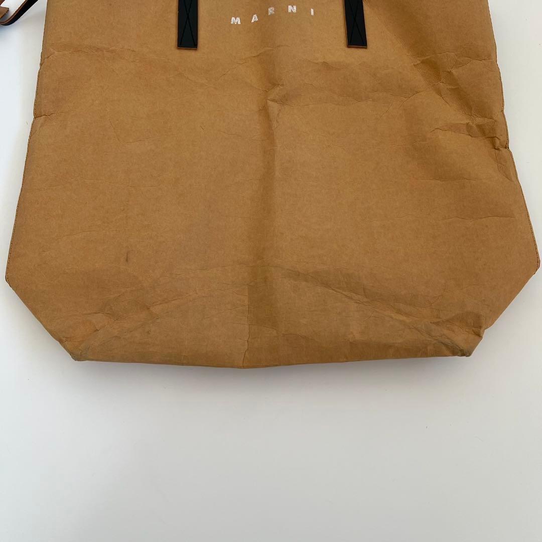 バッグ MARNI CELLULOSE PAPER SHOPPING TOTE BAG