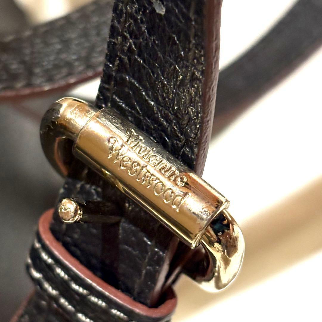 【美品】ヴィヴィアンウエストウッド ミニリュック EXECUTIVE レザー 黒