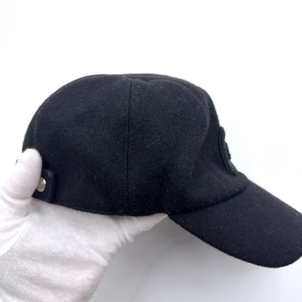 ◇エルメス◇ウール/セリエ/キャップ/帽子/ブランド/ブラック