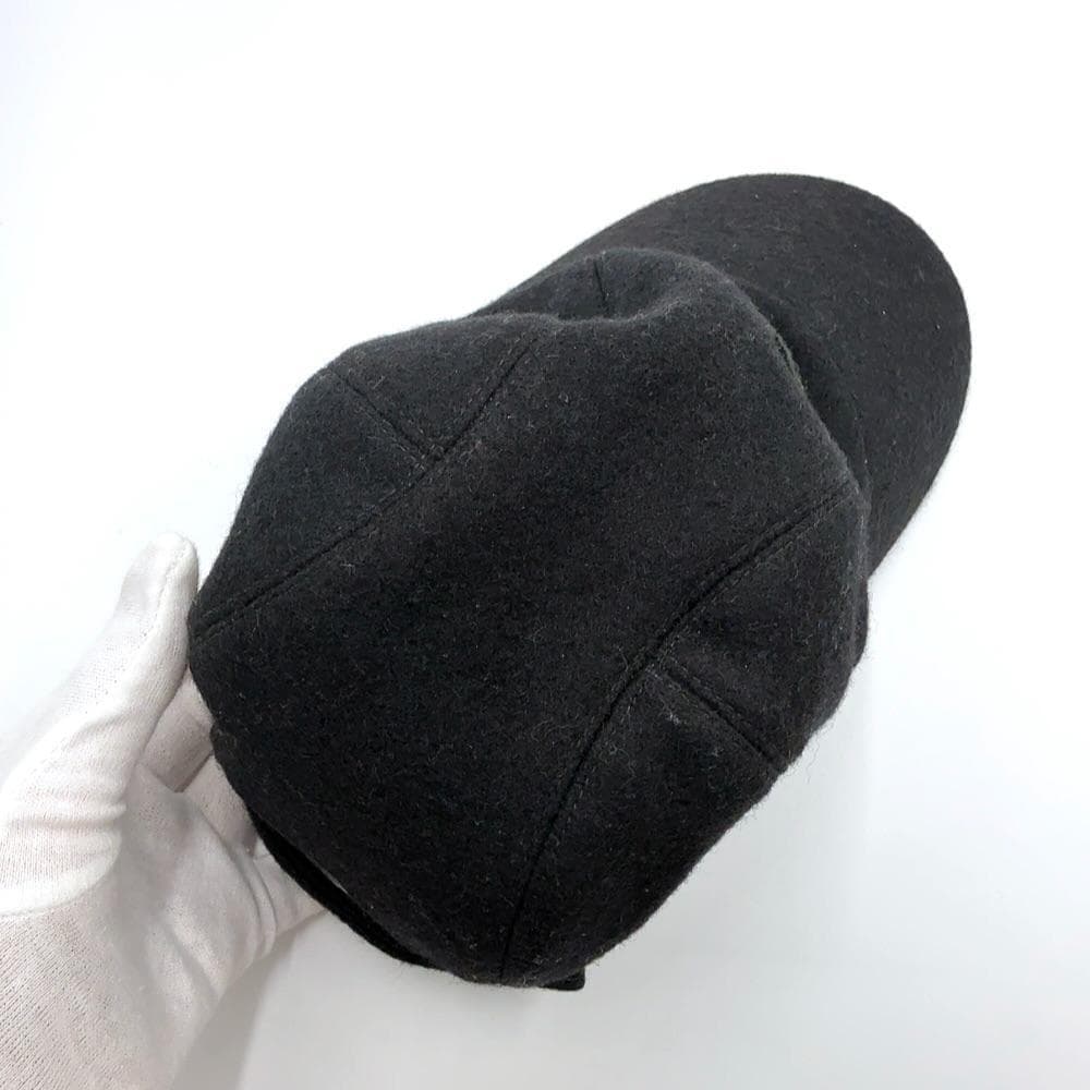 ◇エルメス◇ウール/セリエ/キャップ/帽子/ブランド/ブラック