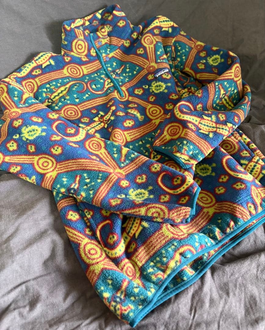 patagonia パタゴニア ワニ柄 シンチラ スナップT 90S 総柄