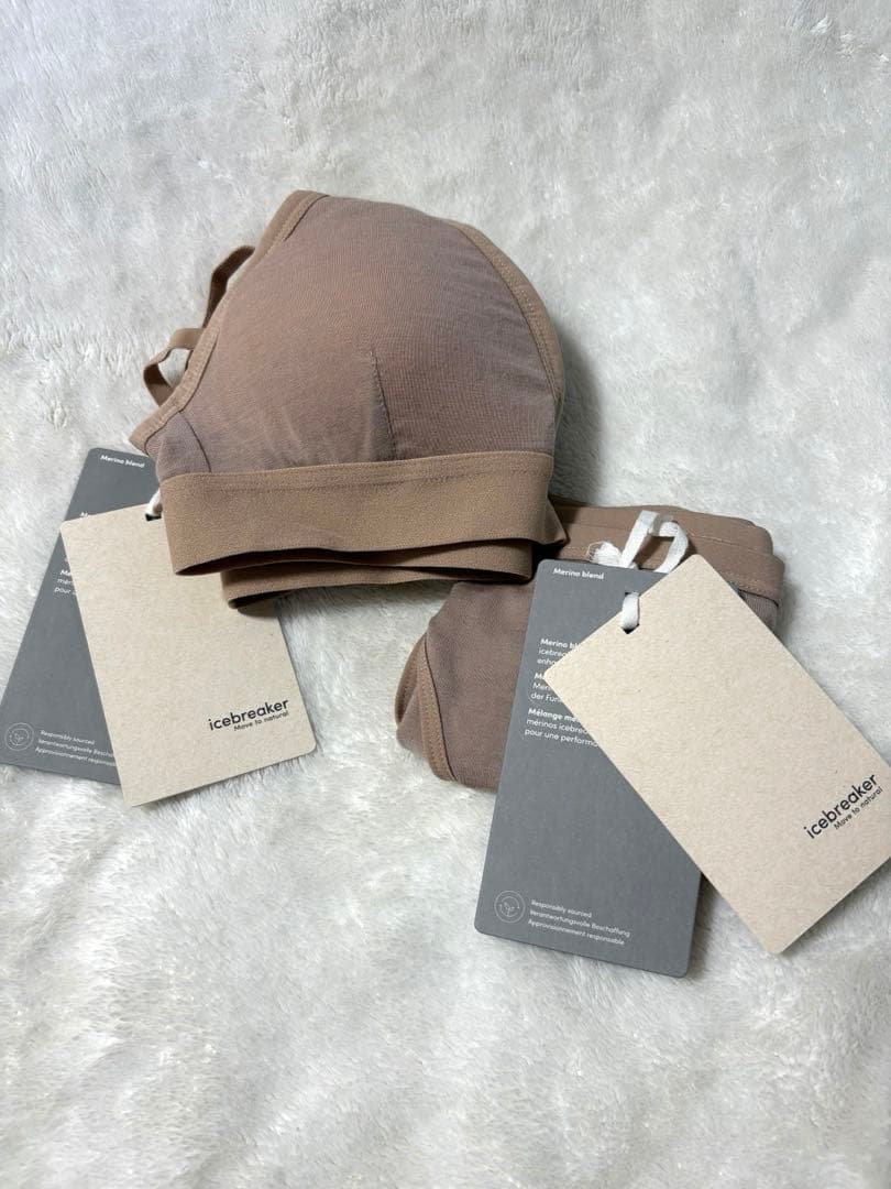 新品タグ付★ icebreaker アンダーウェア　ブラ　ショーツ　セット　S