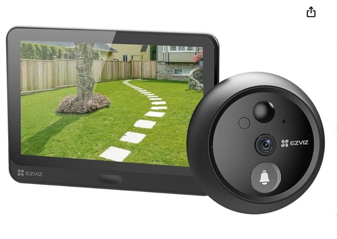 ワイヤレス ドアカメラ工事不要 賃貸対応 5ヶ月駆動日本語マニュアルQRコード付