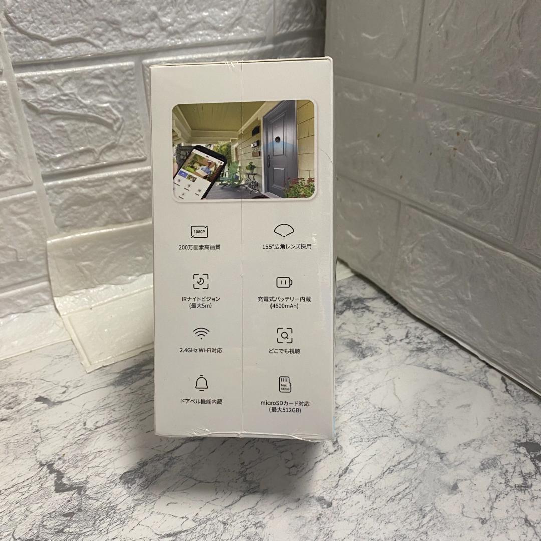 ワイヤレス ドアカメラ工事不要 賃貸対応 5ヶ月駆動日本語マニュアルQRコード付