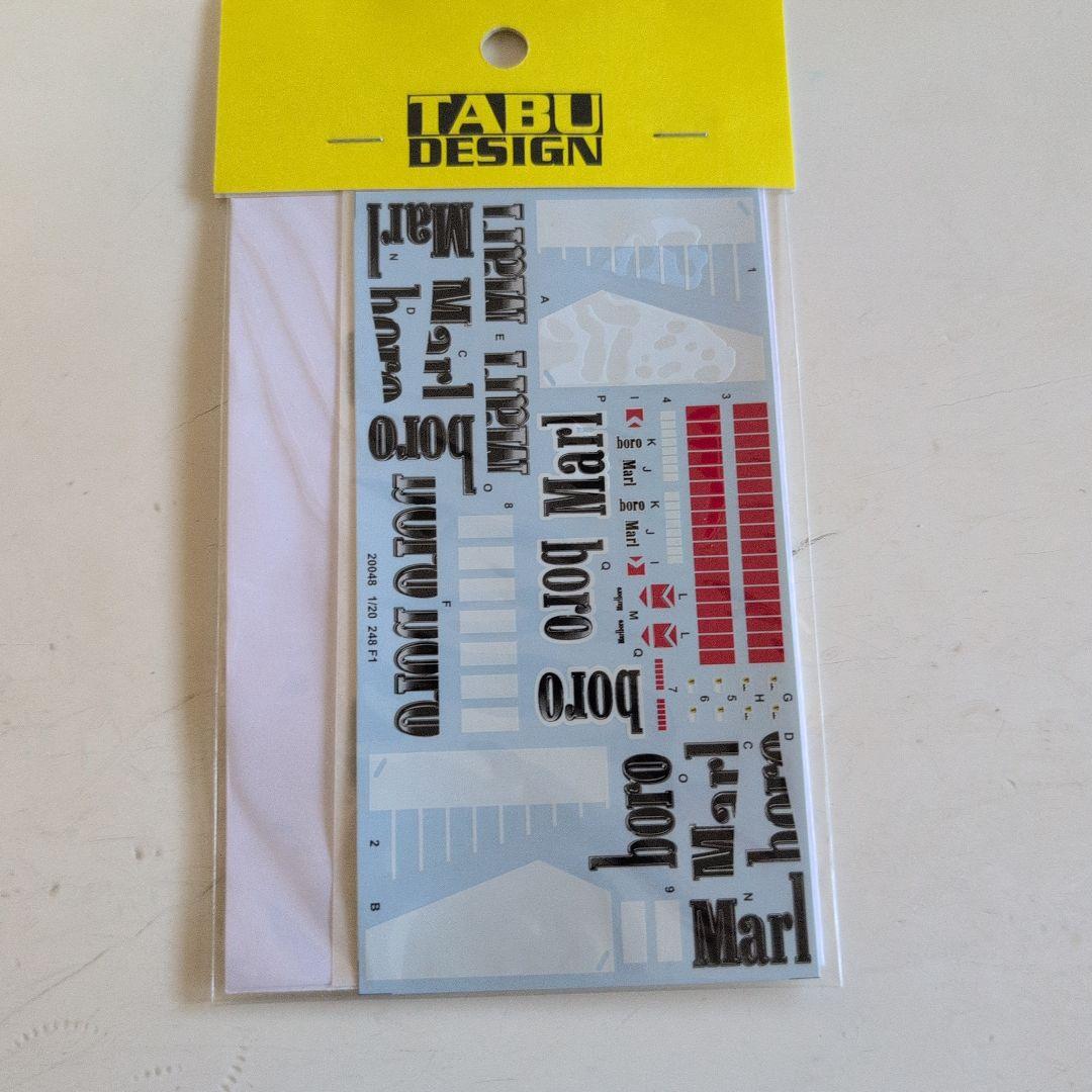 フジミ　1/20フェラーリ248F1 別売りエッチングパーツ、デカール付