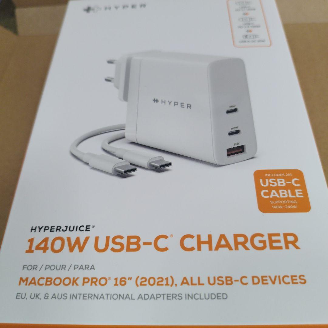 MacBookアクセサリー HyperJuice 140W PD3.1 USB-C Charger
