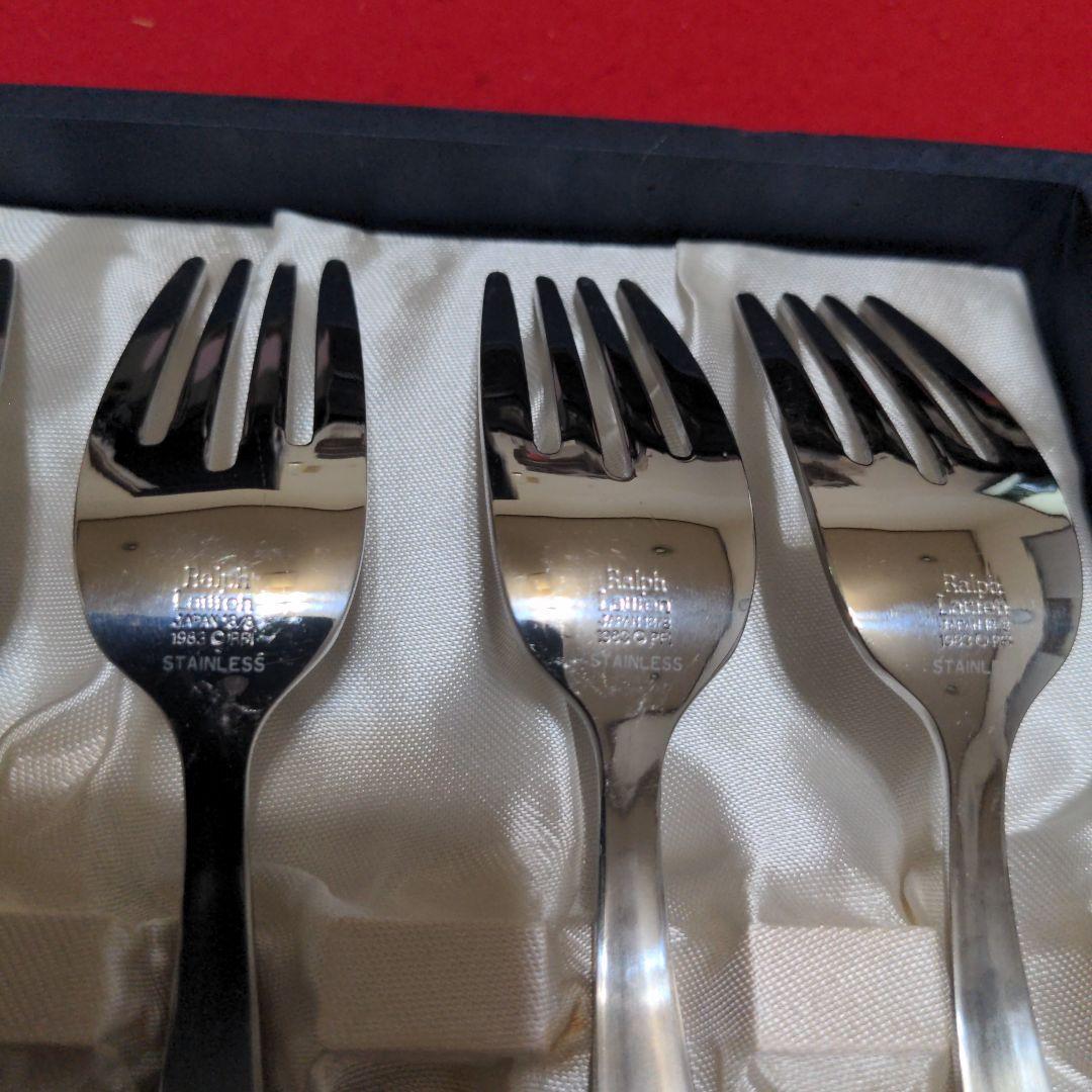 A*u様 ラルフローレン コンチョ ステンレス サラダ フォーク 5本　 ナバホ