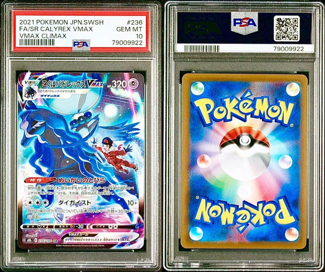 【PSA10】こくばバドレックスVMAX CSR 236/184 Vクラ